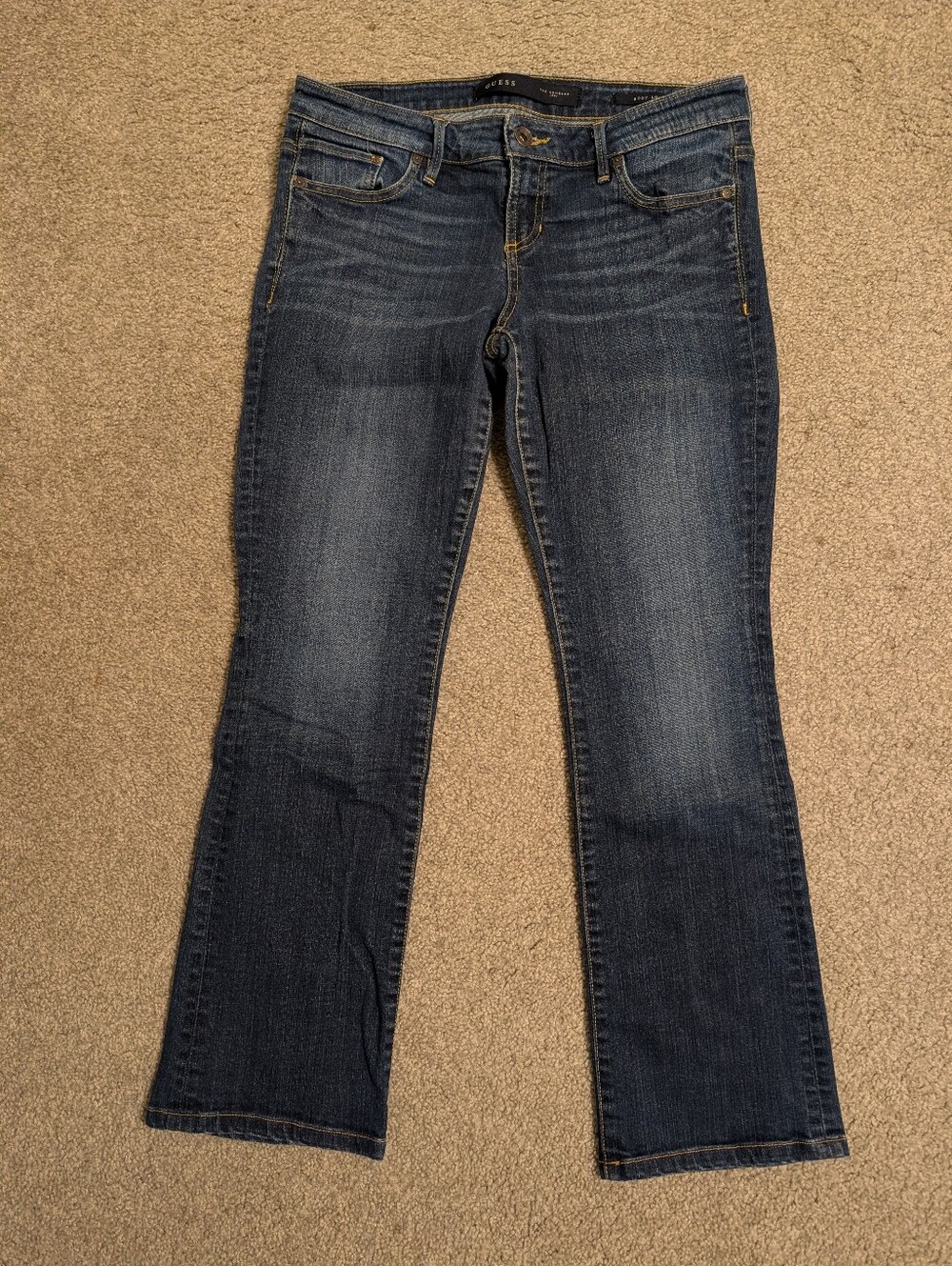 GUESS Women's Dark Blue Bootcut Jeans
